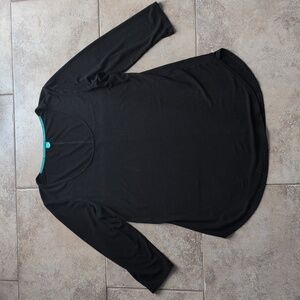 Black Sweetlegs 3/4 Sleeve Shirt